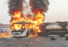 ೪೨ ಯಾತ್ರಿಕರ ಸಜೀವದಹನ