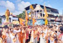 ಕುಕ್ಕೆ ದೇವಳಕ್ಕೆ ಸಮರ್ಪಣೆಯಾಗುವ ಬೆಳ್ಳಿರಥ ಯಾತ್ರೆಗೆ ಸುಳ್ಯದಲ್ಲಿ ಅದ್ದೂರಿ ಚಾಲನೆ – ಆಕರ್ಷಕ ಮೆರವಣಿಗೆ