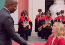 ಮೊಜಾಂಬಿಕ್ ಅಧ್ಯಕ್ಷರ ಎತ್ತರ ನೋಡಿ ಮೆಲಾನಿ ಆಶ್ಚರ್ಯ