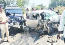 ಕಾರ್ ಮತ್ತು ಜೀಪ್ ಮಧ್ಯೆ ಡಿಕ್ಕಿ; ಓರ್ವ ಸಾವು