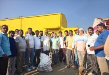 ಬಿಜೆಪಿಯಿಂದ ಎಪಿಎಂಸಿ ಆವರಣ ಸ್ವಚ್ಚತೆ