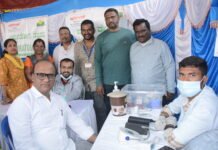 ಚಾಮುಂಡೇಶ್ವರಿ ಕಟ್ಟಡ ಕಾರ್ಮಿಕರ ಸಂಘದಿಂದ ಉಚಿತ ಆರೋಗ್ಯ ತಪಾಸಾಣೆ