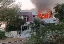 ಜಿ ಸ್ಕ್ವೆಯರ್ ನ ಜನಾರ್ಧನರೆಡ್ಡಿ ಮನೆಗೆ ಬೆಂಕಿ