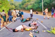 ಸಾರಿಗೆ ಬಸ್ ಬೈಕ್ ಮುಖಾಮುಖಿ ಡಿಕ್ಕಿ ಬೈಕ್ ಸವಾರರಿಬ್ಬರು ಸ್ಥಳದಲ್ಲೇ ಸಾವು