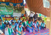 ದಂಟಳ್ಳಿ ಮಾರ್ಗವಾಗಿ ಏತನೀರಾವರಿ ಯೋಜನೆ ರೈತರ ಪ್ರತಿಭಟನೆ