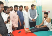 ಚಾಕು ಇರಿತ: ಗಾಯಾಳು ಆರೋಗ್ಯ ವಿಚಾರಿಸಿದ ಬಿ.ಪುಟ್ಟಸ್ವಾಮಿ