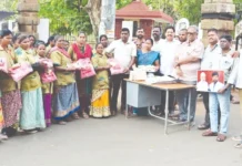 ಪೌರಕಾರ್ಮಿಕರೊಂದಿಗೆ ಸಂಕ್ರಾಂತಿ ಹಬ್ಬ ಆಚರಣೆ