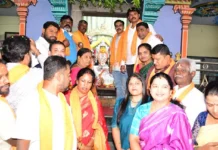 ಗೋಪುರ ನಿರ್ಮಾಣಕ್ಕೆ ಅರುಣ್ ಸೋಮಣ್ಣ ಚಾಲನೆ