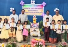 ಪ್ರಗತಿ ಆಂಗ್ಲ ಶಾಲೆಯಲ್ಲಿ ಸಂಭ್ರಮದ ಶಾರದಾ ಪೂಜೆ