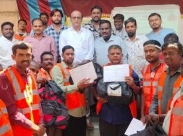 ಕಾರ್ಮಿಕರಿಗೆ ವಿವಿಧ ತರಬೇತಿ : 500 ಕಾರ್ಮಿಕರಿಗೆ ಕಿಟ್ ವಿತರಣೆ