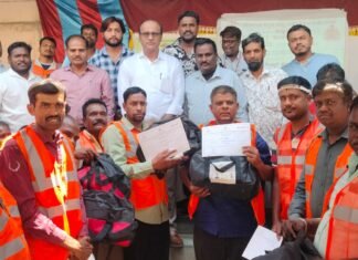 ಕಾರ್ಮಿಕರಿಗೆ ವಿವಿಧ ತರಬೇತಿ : 500 ಕಾರ್ಮಿಕರಿಗೆ ಕಿಟ್ ವಿತರಣೆ