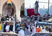 ಗುರುಮಠಕಲ್ ಪಟ್ಟಣದಲ್ಲಿ ಸಡಗರದ ಈದ್- ಉಲ್-ಫಿತರ್, ಸಾಮೂಹಿಕ ನಮಾಜ್