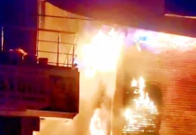 ಬಟ್ಟೆ ಅಂಗಡಿಗೆ ಬೆಂಕಿ: ಕೋಟ್ಯಾಂತರ ರೂ.ಹಾನಿ