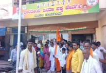 ಶ್ರೀಶೈಲ ಪಾದಯಾತ್ರಿಗಳಿಗೆ ಜ್ಯೂಸ್, ಕಬ್ಬಿನ ಹಾಲಿನ ಸೇವೆ