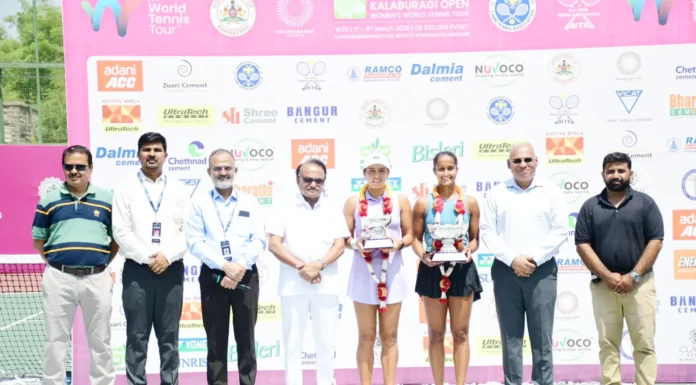 ಕಲಬುರಗಿ ಐಟಿಎಫ್ ಡಬ್ಲ್ಯು 35 ಟೂರ್ನಿಯಲ್ಲಿ ಡಬಲ್ಸ್ನಲ್ಲೂ ಅಡ್ಕರ್-ರೈನಾ ಜೋಡಿಗೆ ಪ್ರಶಸ್ತಿಯ ಗರಿ