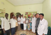 ಯುಪಿಎಸ್ಸಿ ಪರೀಕ್ಷೆಯಲ್ಲಿ ೮೨ನೇ ರ್ಯಾಂಕ್ ಪಡೆದ ಸಂದೀಪ್ ಬಾಡದ್ಗೆ ಸನ್ಮಾನ