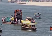ಗಂಗಾನದಿಯಲ್ಲಿ `ಬಿಯರ್ ಪಾರ್ಟಿ ಒಬ್ಬನ ಬಂಧನ