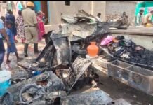 ಕಂಪ್ಲಿಯಲ್ಲಿ ಸಿಲಿಂಡರ್ ಬ್ಲಾಸ್ಟ್ ಸಾಮಾನುಗಳು ಭಸ್ಮ