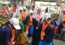 ಪರಿಸರ ಸ್ವಚ್ಚತೆಯ ಕರ್ತವ್ಯ ಮೆರೆದ ಮೋದಿ ಶಾಲೆಯ ಸಿಬ್ಬಂದಿ