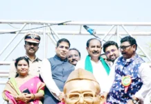 ಭಾರತದ ಮಾಜಿ ಉಪ ಪ್ರಧಾನಿ ಹಾಗೂ ಹಸಿರು ಕ್ರಾಂತಿಯ ಹರಿಕಾರ ಡಾ.ಬಾಬು ಜಗಜೀವನರಾಮ ರವರ ಪ್ರತಿಮೆಗೆ ಮಾಲಾರ್ಪಣೆ