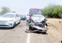 ಲಾರಿ ಟ್ಯಾಂಕರ್ ಕಾರು ನಡುವೆ ಅಪಘಾತ