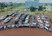 ನೂರಾರು ಕಾರುಗಳ ಬೃಹತ್ ರ್ಯಾಲಿ
