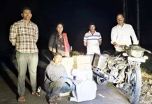 ನಾವಲಗಿ ಬಳಿ ಅಕ್ರಮ ಮದ್ಯ ಸಾಗಾಟ – ಒಬ್ಬರ ಬಂಧನ, ಮದ್ಯ ಹಾಗೂ ವಾಹನ ಜಪ್ತಿ