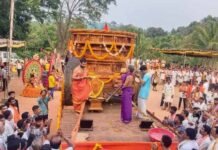 ಕರಾಯ ದೇವಳಕ್ಕೆ ನೂತನ ಬ್ರಹ್ಮರಥ ಪುರಪ್ರವೇಶ