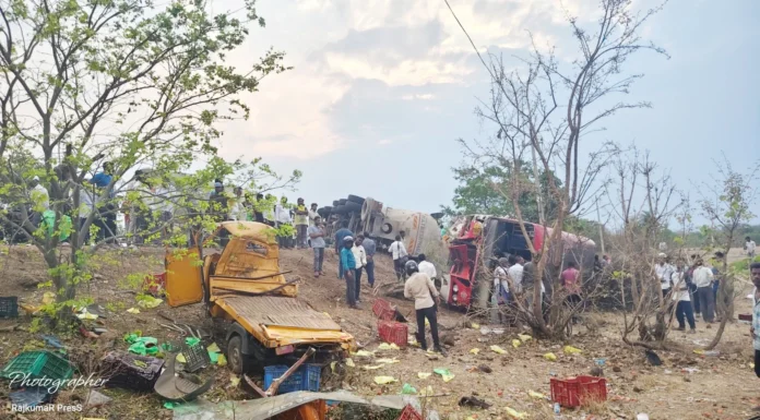 ಅಪಘಾತ :10 ಮಂದಿಗೆ ತೀವ್ರ ಗಾಯ