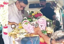 ಸಚಿವ ಸುಧಾಕರ್ಗೆ ಅಂತಿಮ ನಮನ