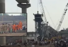 ಸೇತುವೆ ಕುಸಿದು ೬ ಮಂದಿ ಕಾರ್ಮಿಕರ ಸಾವು