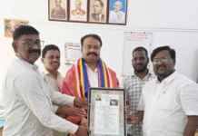 ಮುಖ್ಯಮಂತ್ರಿಗಳ ಪದಕ ಪುರಸ್ಕೃತ ಸಂತೋಷ ಮಹಾರಾಜರಿಗೆ ಗೌರವ ಸನ್ಮಾನ