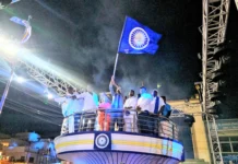 ಅಂಬೇಡ್ಕರ್ ಜಯಂತಿ-ಬೌದ್ಧ ಪೂರ್ಣಿಮಾ: ಜಮಖಂಡಿಯಲ್ಲಿ ಅದ್ದೂರಿ ಡಿಜೆ ಮೆರವಣಿಗೆ, ಮಹಿಳೆಯರ ಸಾಥ್