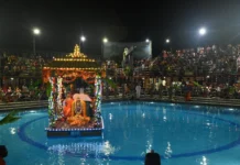ಸಪ್ತರ್ಷಿ ಸರೋವರದಲ್ಲಿ ಶ್ರೀನಿವಾಸನಿಗೆ ತೆಪ್ಪೋತ್ಸವ