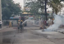 ಸಾರ್ವಜನಿಕರಲ್ಲಿ ಜಾಗೃತಿ ಮೂಡಿಸಲು ಅಣುಕು ಪ್ರದರ್ಶನ