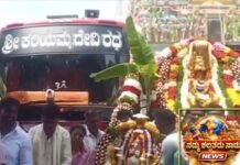 ಕರಿಯಮ್ಮದೇವಿ ದೇಗುಲಕ್ಕೆ ನೂತನ ಬಸ್ ಸಮರ್ಪಣೆ