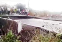 ಭಾರೀ ಮಳೆಗೆ ಸೇತುವೆ ಕುಸಿತ