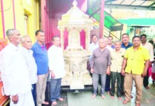 ಜೂ.೧೭ ರಂದು ಬೆಳ್ಳಿರಥ ಸಮರ್ಪಣೆ