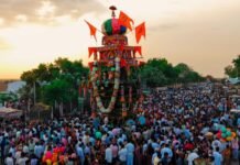 ಭಕ್ತ ಸಾಗರದ ನಡುವೆ ಸಾಗಿದ ಎರಿತಾತಾ ರಥೋತ್ಸವ