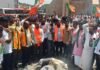 ಎಂಪಿ ತುಕಾರಾಂ ವಿರುದ್ದ ಬಳ್ಳಾರಿಯಲ್ಲಿ ಬಿಜೆಪಿ ಪ್ರತಿಭಟನೆ