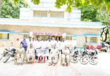 ಮನೆ ಹಾಗೂ ಬೈಕ್ ಕಳ್ಳತನ ಪ್ರಕರಣ :12.49 ಲಕ್ಷ ಮೌಲ್ಯದ ಚಿನ್ನ-ಬೆಳ್ಳಿ ಆಭರಣ, 6 ಬೈಕ್ಗಳ ವಶ