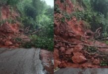 ಕರಾವಳಿಯಲ್ಲಿ ಮಳೆ ಚುರುಕು; ಗೋಕರ್ಣದಲ್ಲಿ ಗುಡ್ಡ ಕುಸಿತ