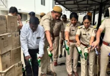 ಮೈಸೂರಿನಲ್ಲಿ 24 ಲಕ್ಷ ಮೌಲ್ಯದ ಅವಧಿ ಮೀರಿದ ಮದ್ಯ ನಾಶ
