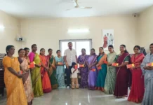 ಬಿಜೆಪಿ ಮಹಿಳಾ ಮೋರ್ಚಾದಿಂದ ರಕ್ಷಾ ಬಂಧನ ಆಚರಣೆ