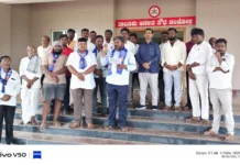 ಕೊಲೆ ಆರೋಪಿಗಳ ಬಂಧನಕ್ಕೆ ಆಗ್ರಹಿಸಿ ಪ್ರತಿಭಟನೆ