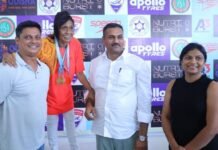 ೨೨ನೇ ರಾಷ್ಟ್ರೀಯ ಮಾಸ್ಟರ್ಸ್ ಈಜು ಸ್ಪರ್ಧೆ: ರಾಜ್ಯದ ಸುನಿತಾ ನಾಲ್ಕು ಚಿನ್ನ
