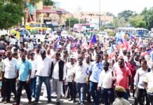 ನೇರ ಪಾವತಿಗೆ ಒಳಪಡಿಸಲು ಆಗ್ರಹಿಸಿ ಪಾಲಿಕೆ ನೀರು ಸರಬರಾಜು ನೌಕರರ ಪಾದಯಾತ್ರೆ