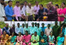 ಮಹಿಳಾ ಪೌರಕಾರ್ಮಿಕರಿಗೆ ಬಾಗಿನ ವಿತರಣೆ