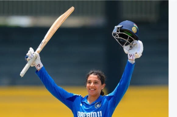 ಮಹಿಳಾ ಅಂತರರಾಷ್ಟ್ರೀಯ ಕ್ರಿಕೆಟ್ನಲ್ಲಿ ಅತಿ ಹೆಚ್ಚು ರನ್ ಗಳಿಸಿದ ಸ್ಮೃತಿ ಮಂಧಾನ