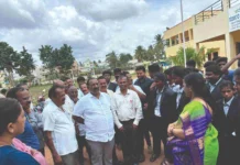 ಅಭಿವೃದ್ಧಿ ಕಾಮಗಾರಿ ಪರಿಶೀಲಿಸಿದ ಹರೀಶ್ಗೌಡ